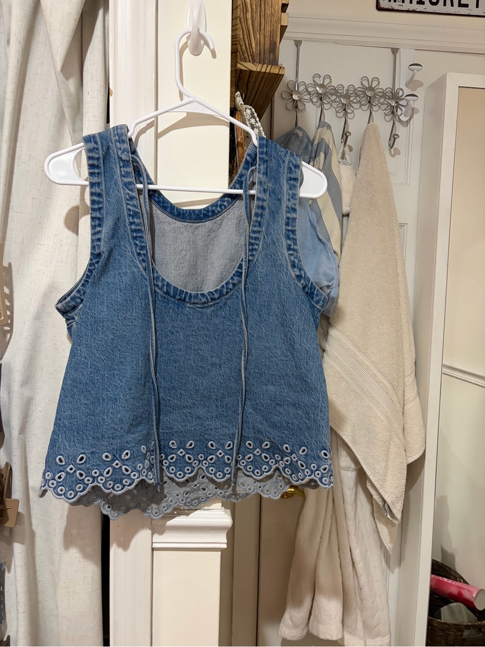 Abercrombie and Fitch denim top - Picture 2 of 3
